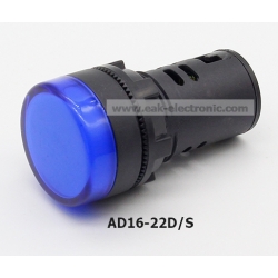 หลอดไฟแสดงสถานะ INDICATOR LAMP DN22 AD16-22D 24V สีน้ำเงิน
